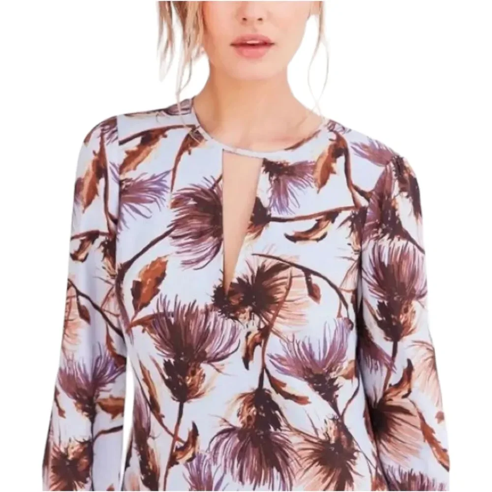Kimchi Blue floral mini dress bell sleeve size small